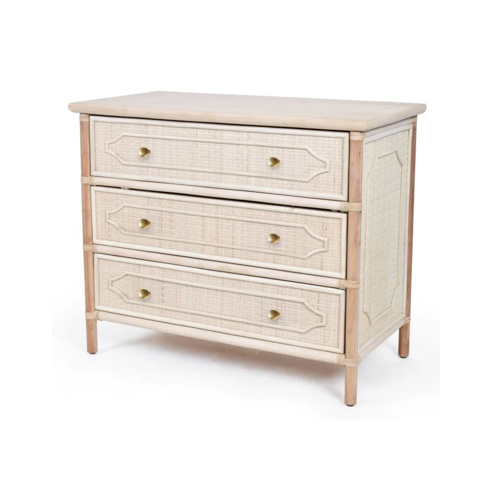 3-Drawer Chippendale Chest - Sea Green Designs