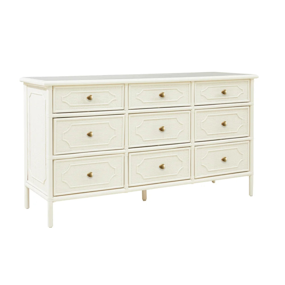 9-Drawer Chippendale Long Dresser - Sea GReen Designs