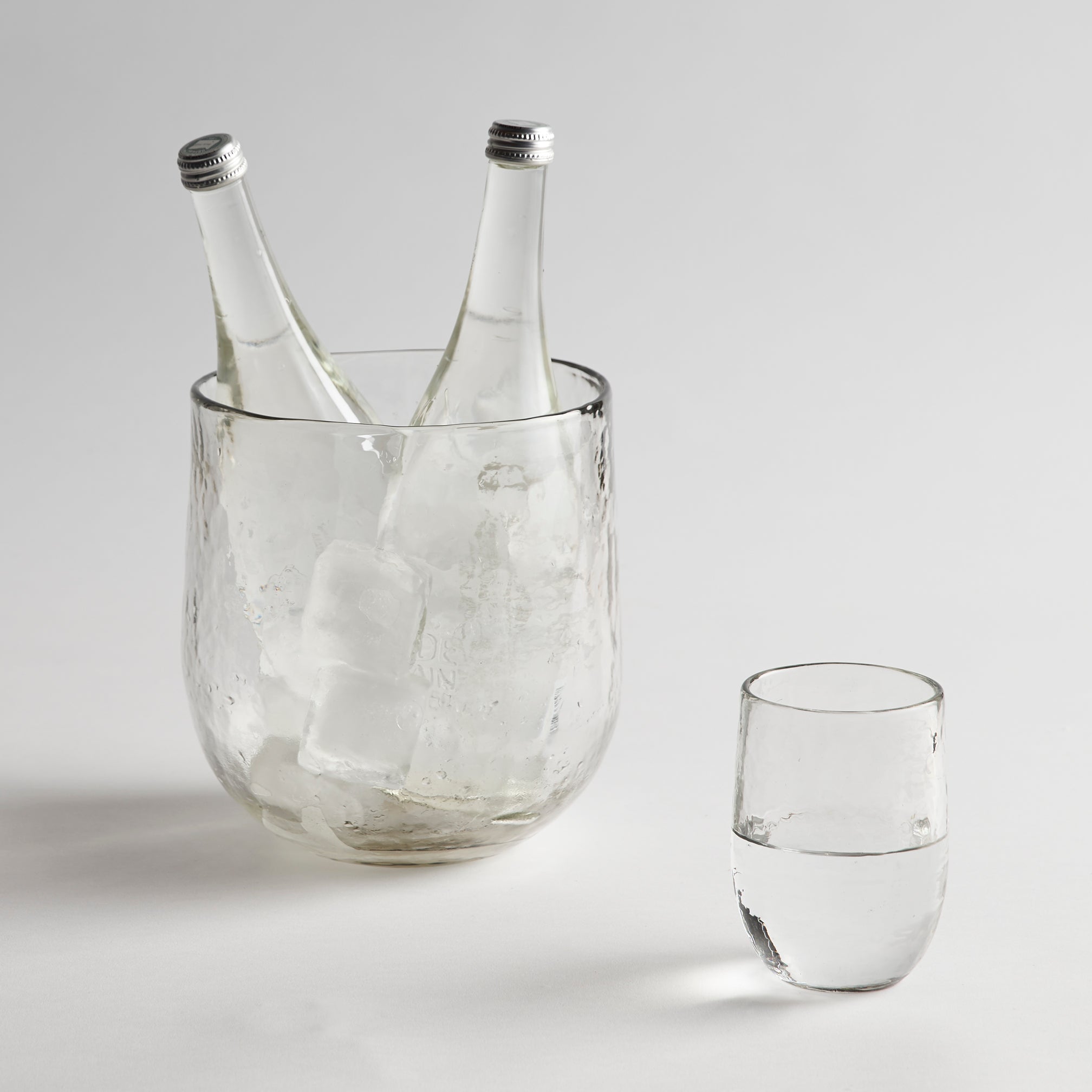 Pebbled Medium Glasses, Set of 4 - Sea GReen Designs