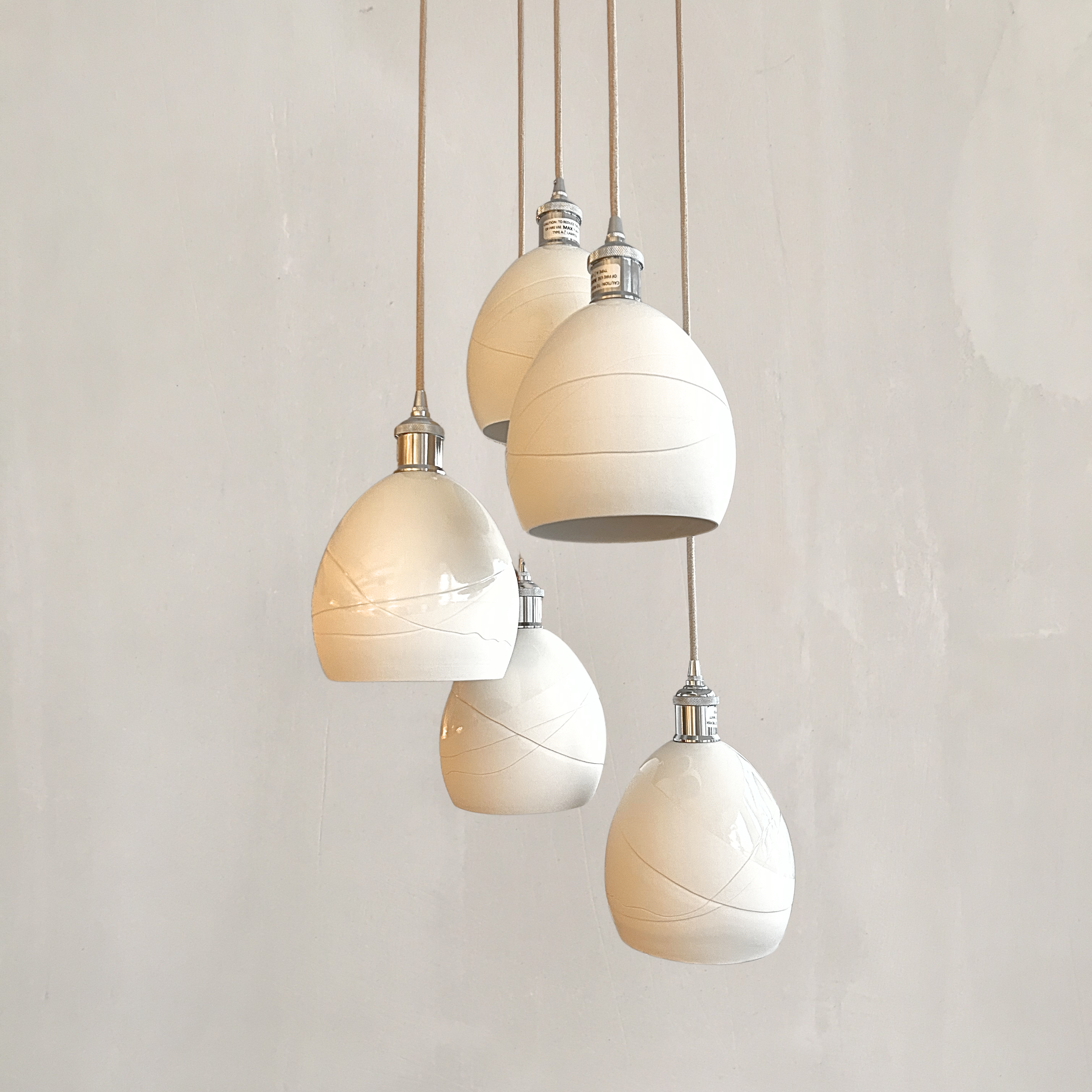 5 Pendant Pure Wave Lamp - Sea Green Desigsn