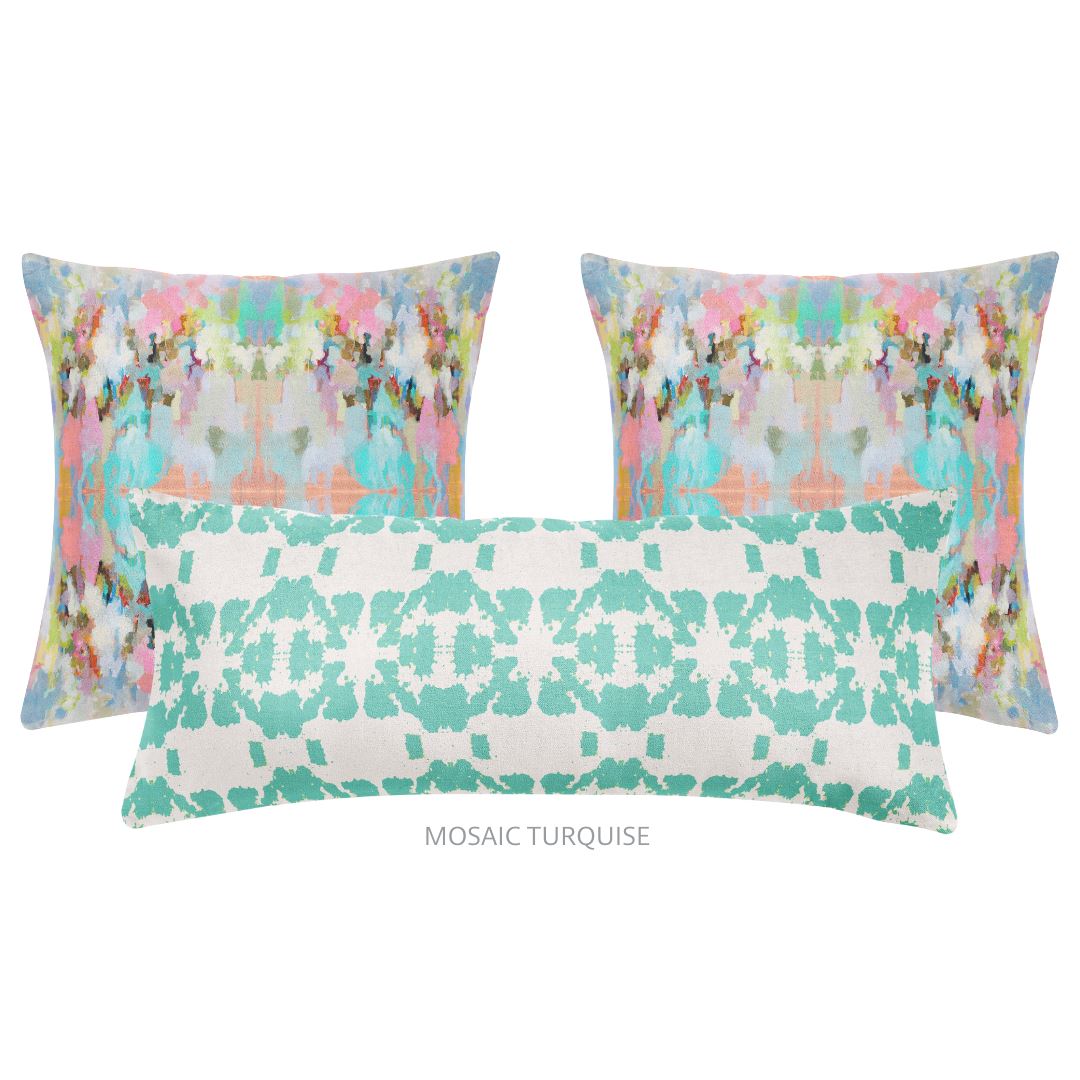 Brooks Avenue 26x26 Pillow - Sea Green Designs