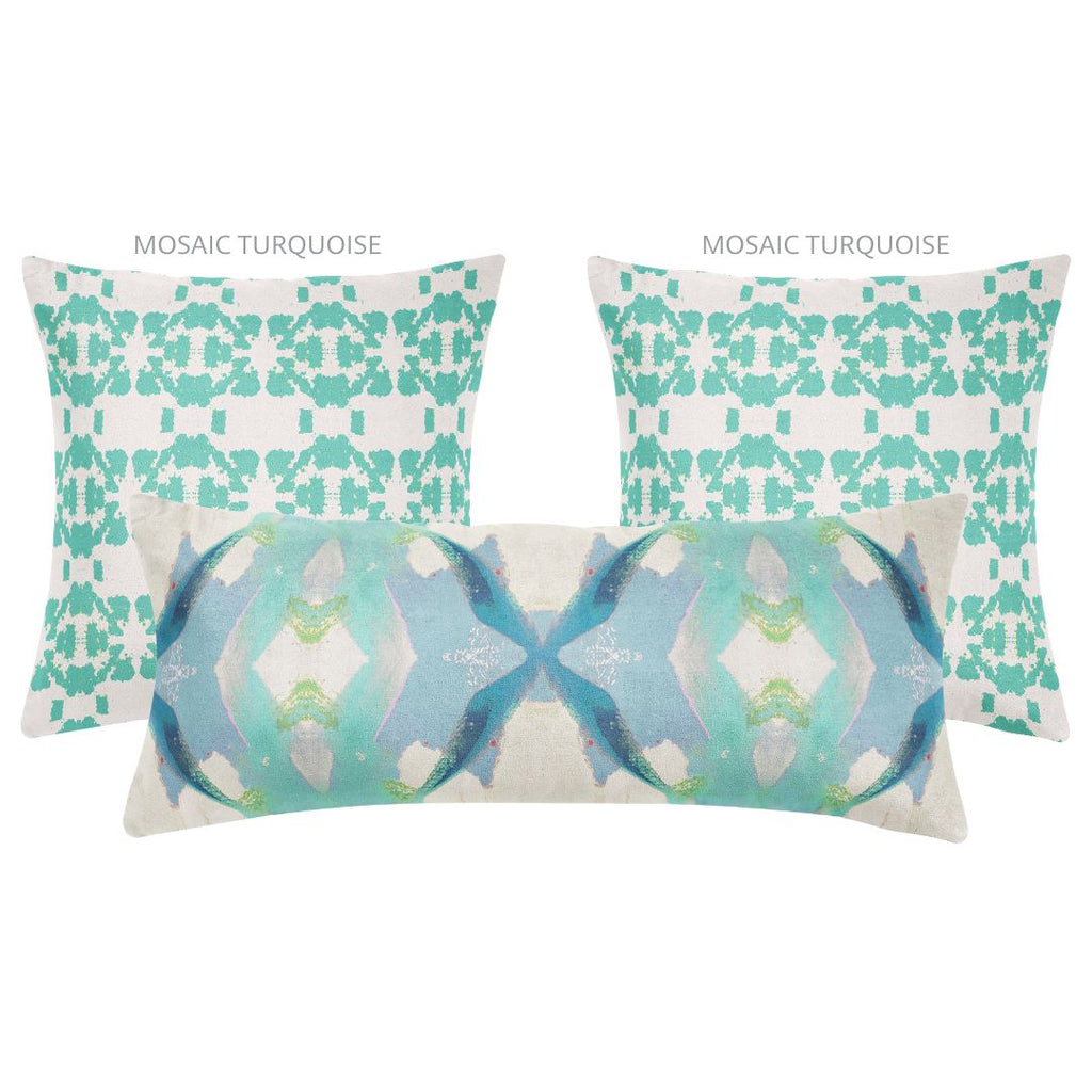 Jasmine Blue 14x36 Pillow - Sea Green Designs