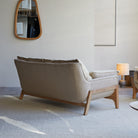 Woodnest - Solid Oak and Linen Fabric 2-Seat Sofa – image 7