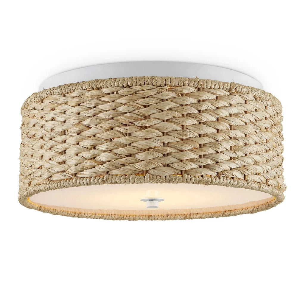 Colchester Raffia Flush Mount - Sea Green Designs