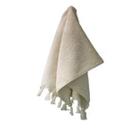 Plain Terry Hand Towel in White, Set of 2 - Sea Green Designs