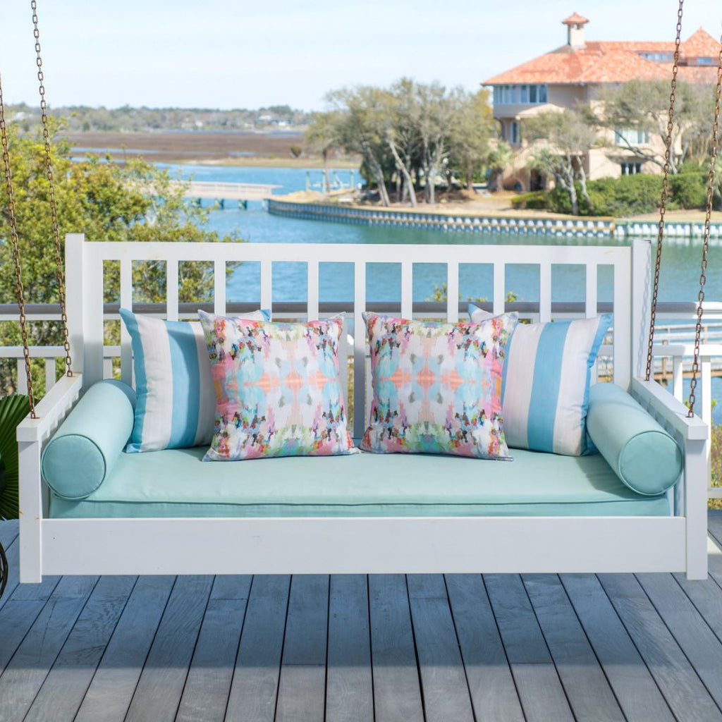 Brooks Avenue 22x22 Outdoor Pillow - Sea Green Designs