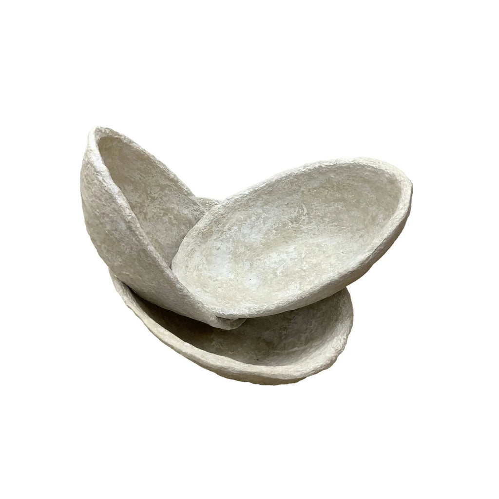 Paper Mache Bowls, Set of 3 - Sea Green Designs