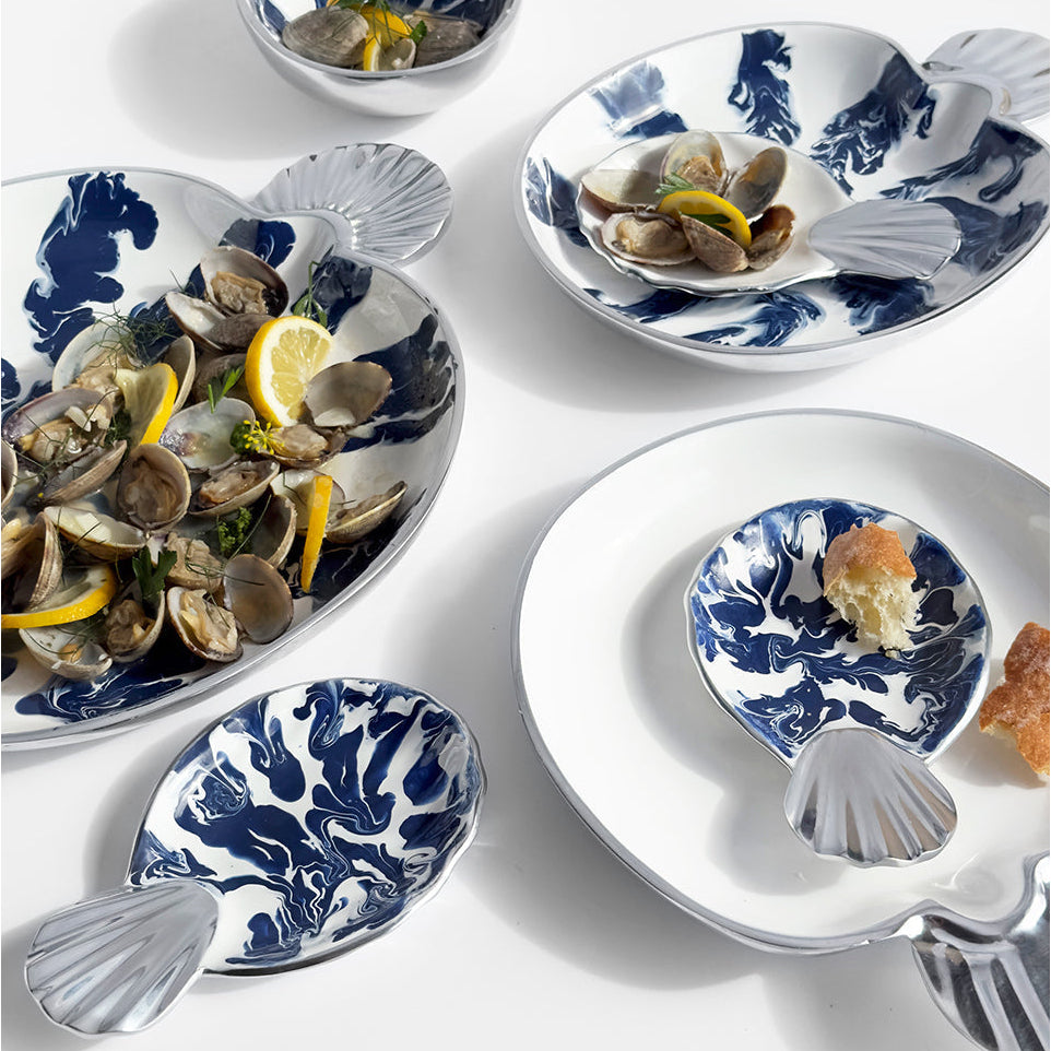 LA MAR Round Serving Platter - Sea Green Designs