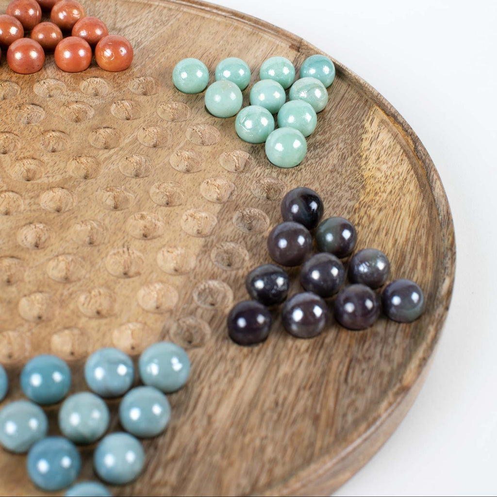 Star Checkers Game - Sea Green Designs