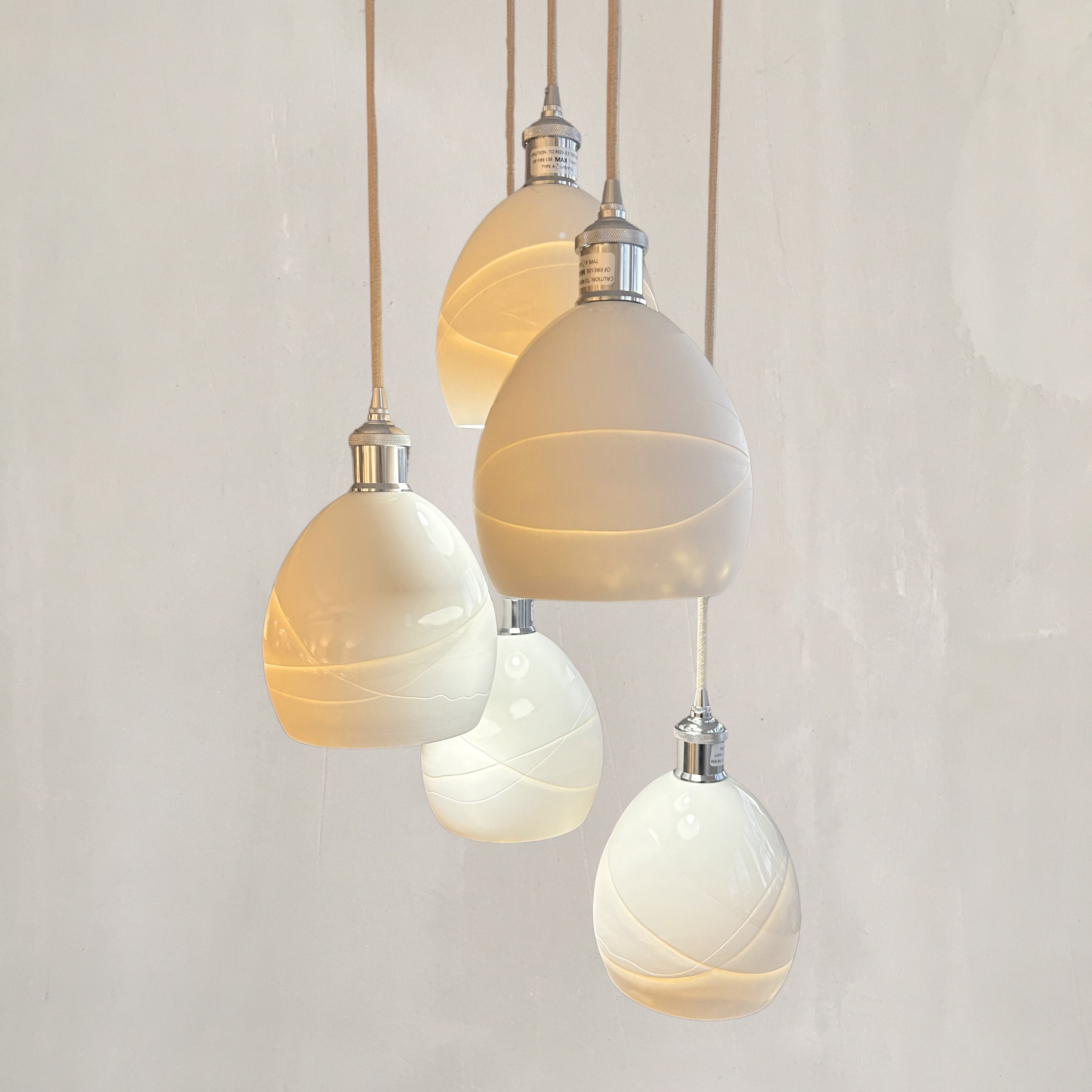 5 Pendant Pure Wave Lamp - Sea Green Desigsn