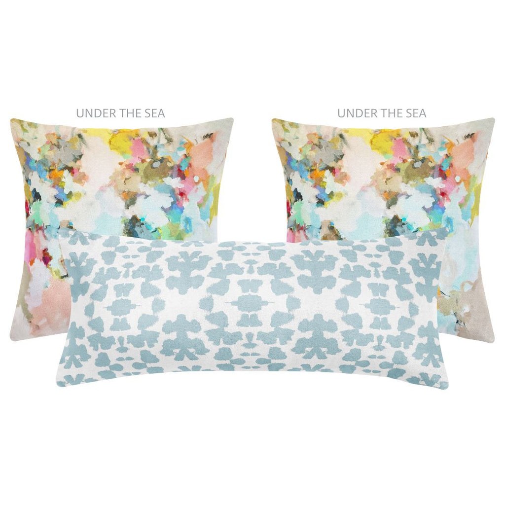 Chintz Mist 14x36 Pillow - Sea Green Designs