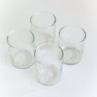 Recycled Hammered Glasses, Set of 4 - Sea Green Designs
