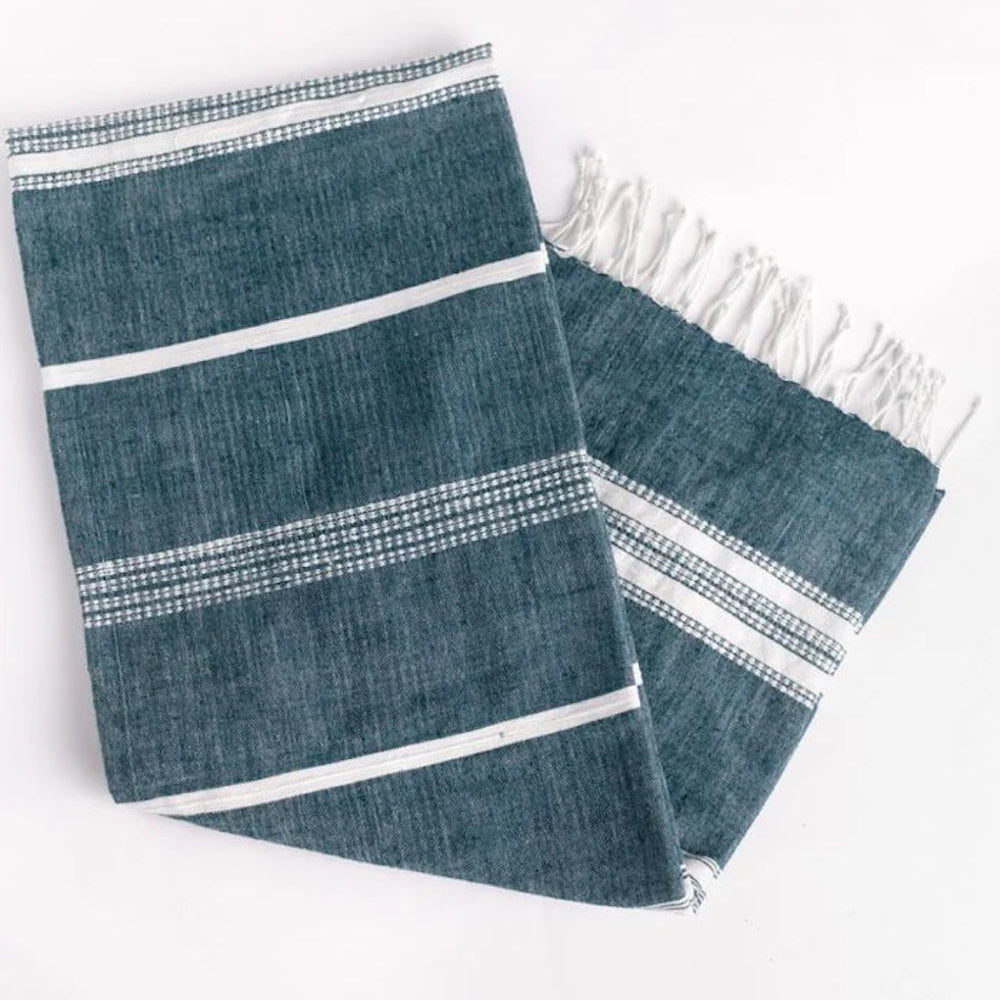 Aden Cotton Bath Towel - Sea Green Designs