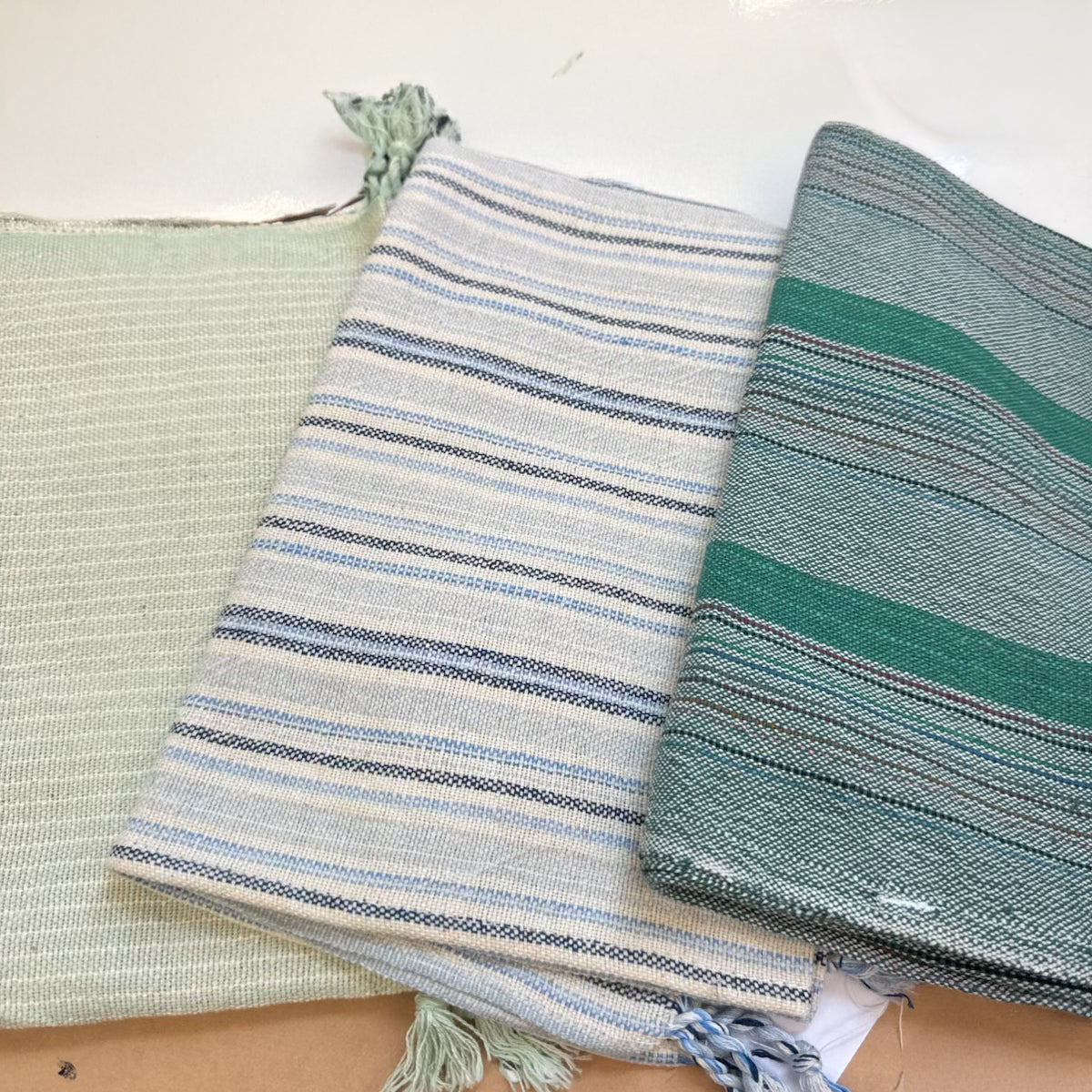 Green Teal Montauk Hand Towel - Sea Green Designs