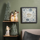 White Berry Frosted Tree, Set of 2 - Sea GReen Designs