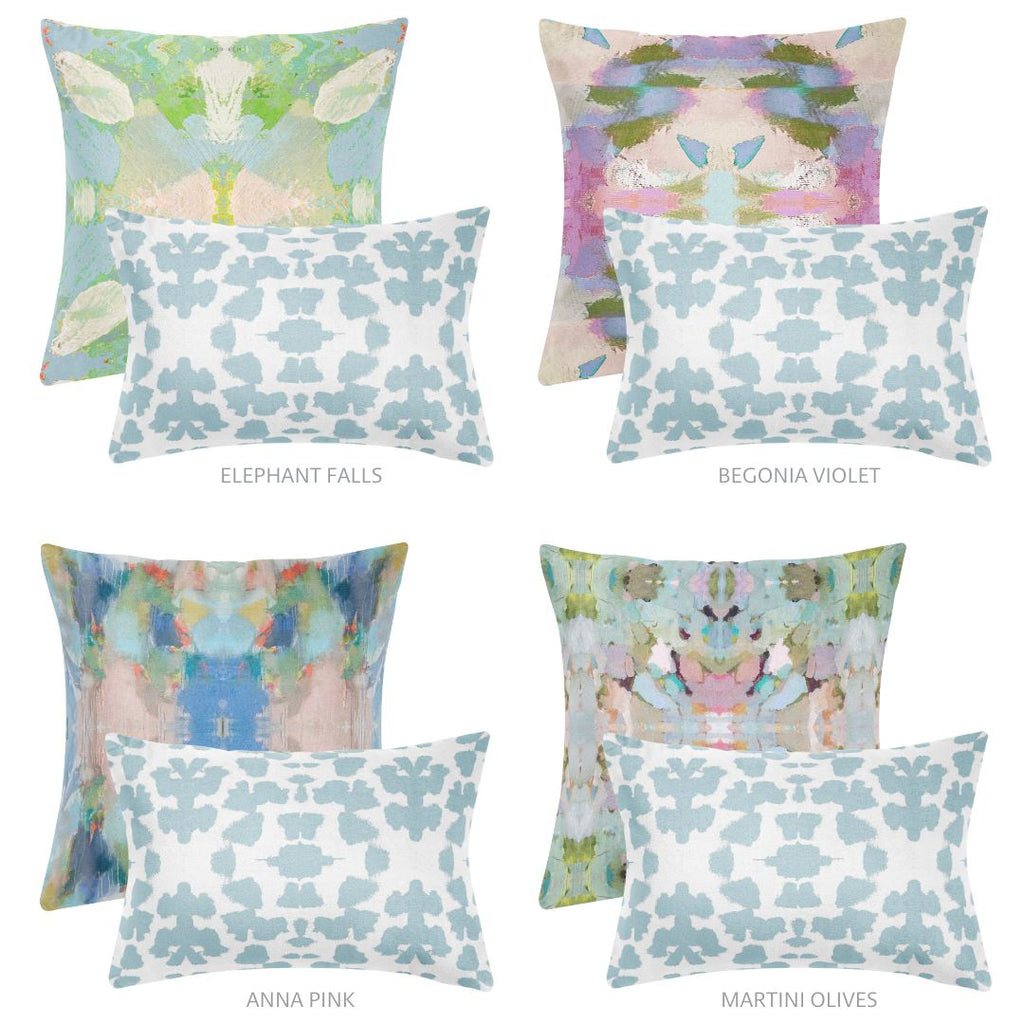 Chintz Mist 14x20 Pillow - Sea Green Designs