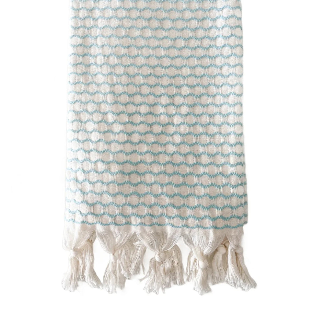 Beach Wave Turkish Cotton Beach Towel - Sea Green Designs