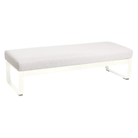 Bellevie 2 Seater Ottoman-Cotton White-Sea Green Designs