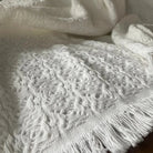 Blissful Bamboo Jacquard Throw - Sea Green Designs