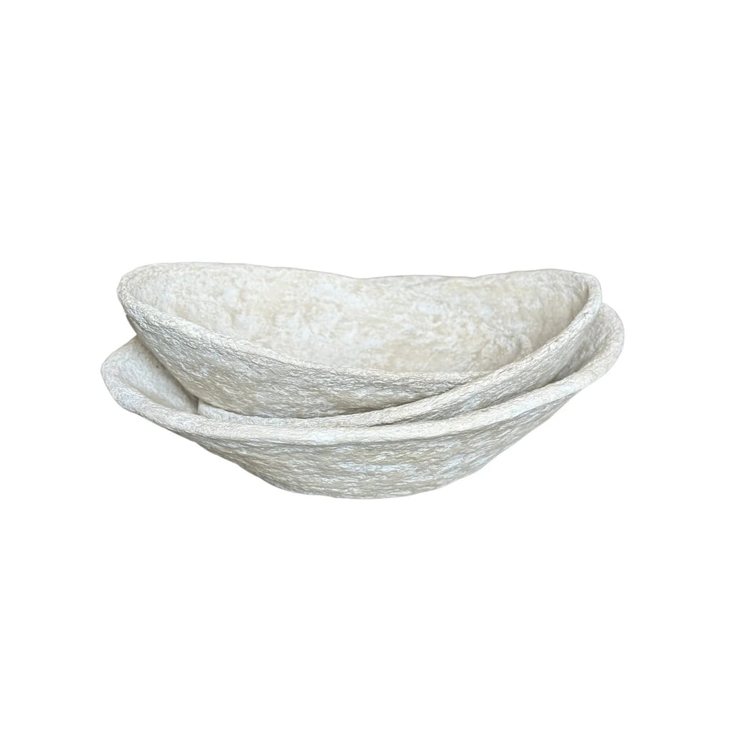Paper Mache Bowls, Set of 3 - Sea Green Designs