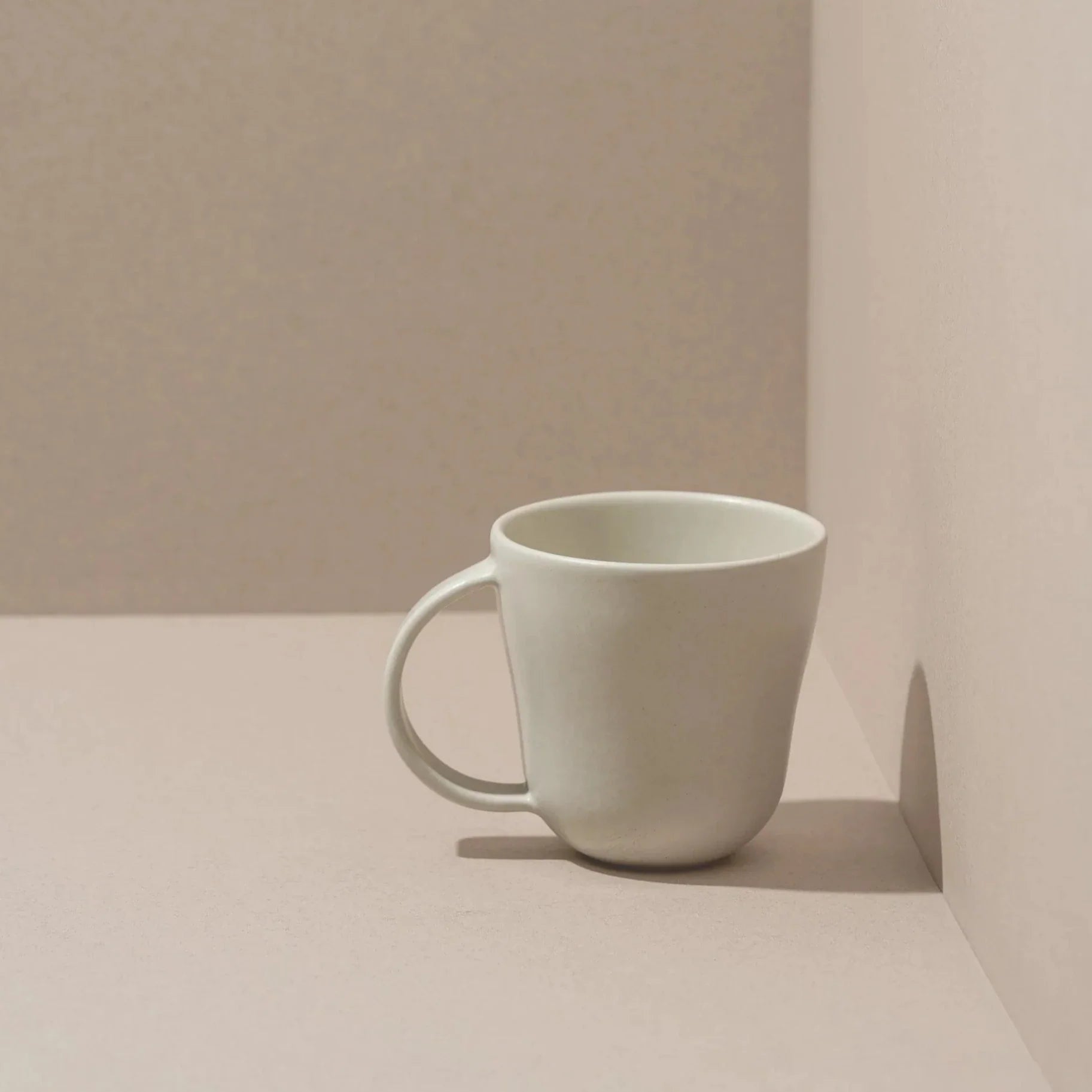 Tunisian Mug in Matte White - Sea Green Designs