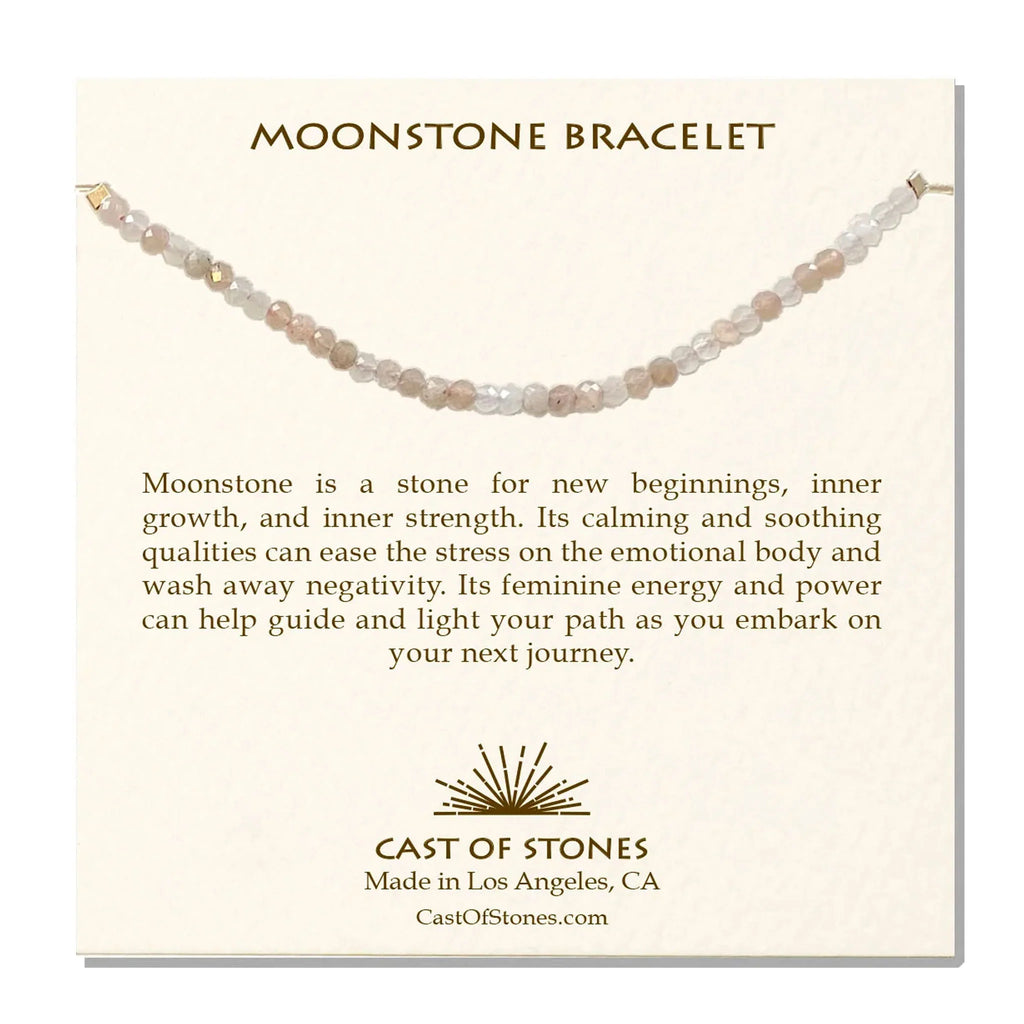 Moonstone Bracelet - Sea Green Desins