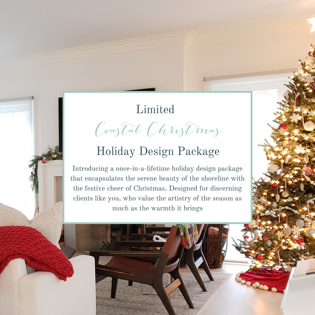 Limited Edition Coastal Christmas | Introducing a once-in-a-lifetime holiday design package that encapsulates the serene beauty of the shoreline with the festive cheer of Christmas. Designed for discerning clients like you, who value the artistry of the season as much as the warmth it brings