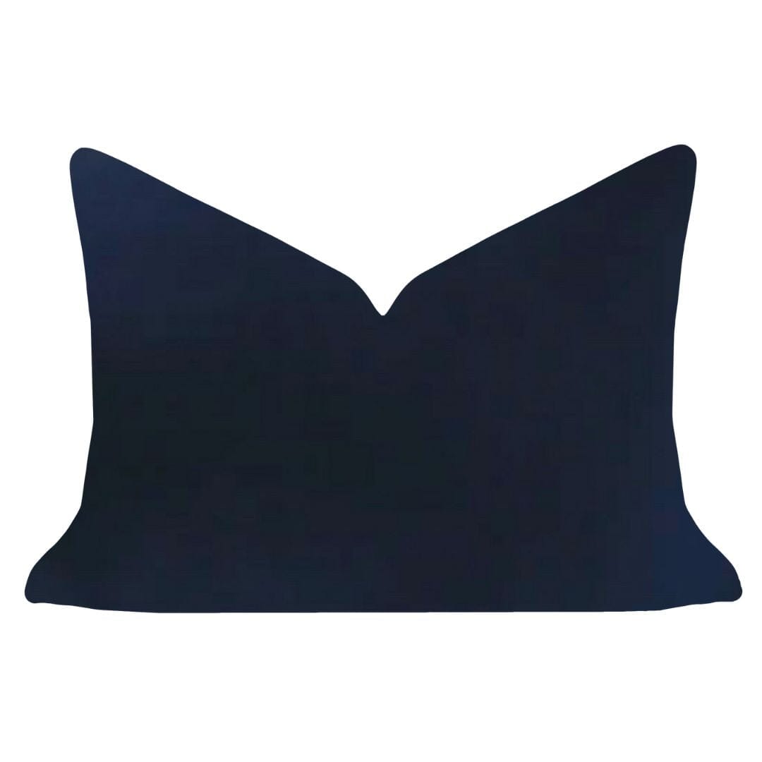 Cobalt Blue 14x20 Solid Velvet Pillow - Sea Green Designs