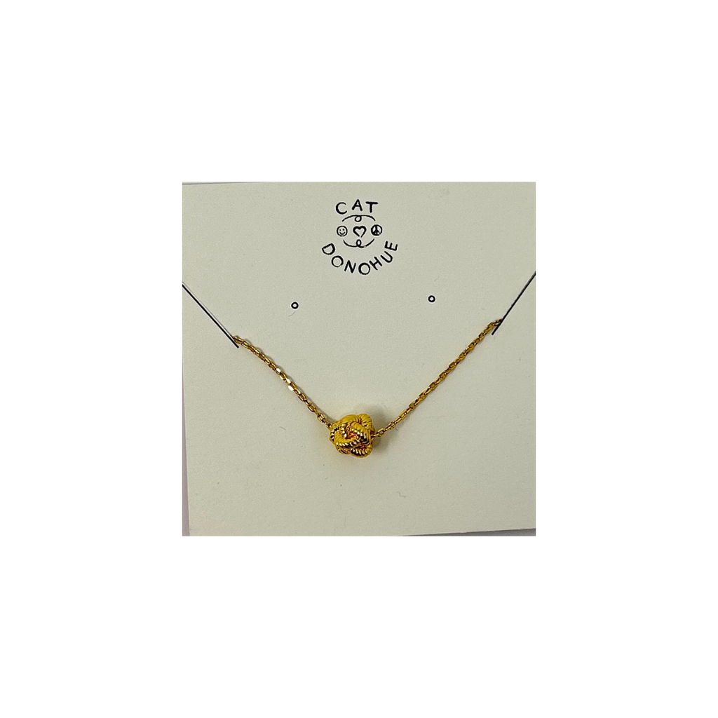 Divinity Knot Fine Chain Necklace - Sea GReen Designs