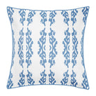 Coral Gardens Embroidered 22x22 Pillow in Blue - Sea Green Designs