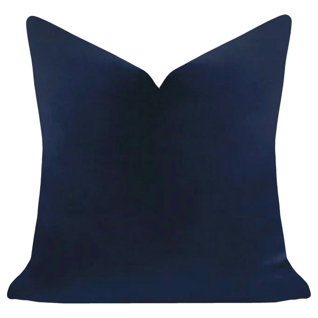 Cobalt Blue 22x22 Solid Velvet Pillow - Sea Green Designs