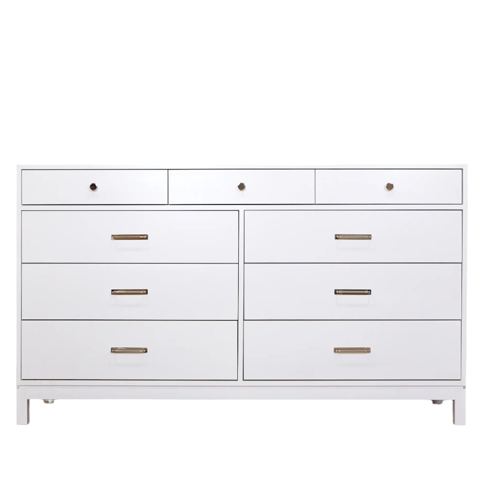 Tidewater 9 Drawer Dresser with Polished Nickel Seafarer - Sea Green Designs