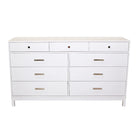 Tidewater 9 Drawer Dresser with Polished Nickel Seafarer - Sea Green Designs