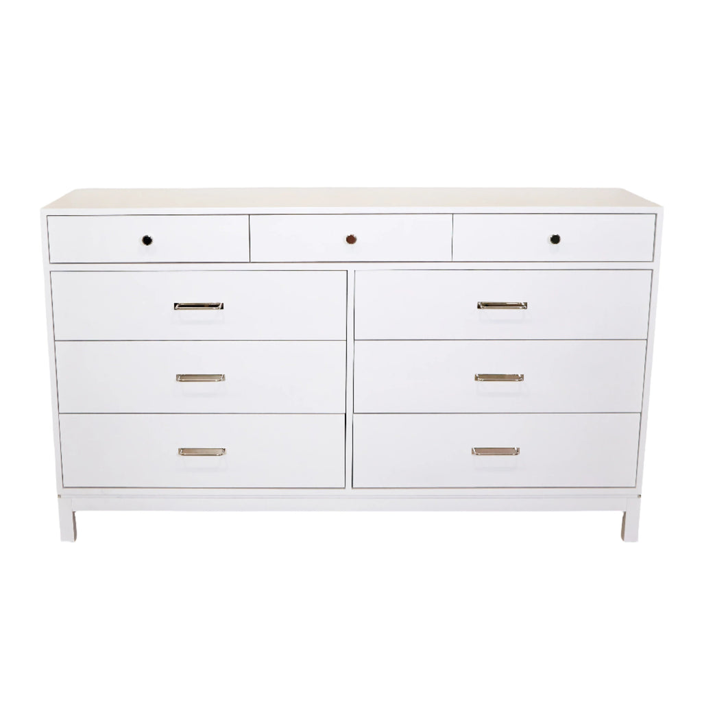 Tidewater 9 Drawer Dresser with Polished Nickel Seafarer - Sea Green Designs