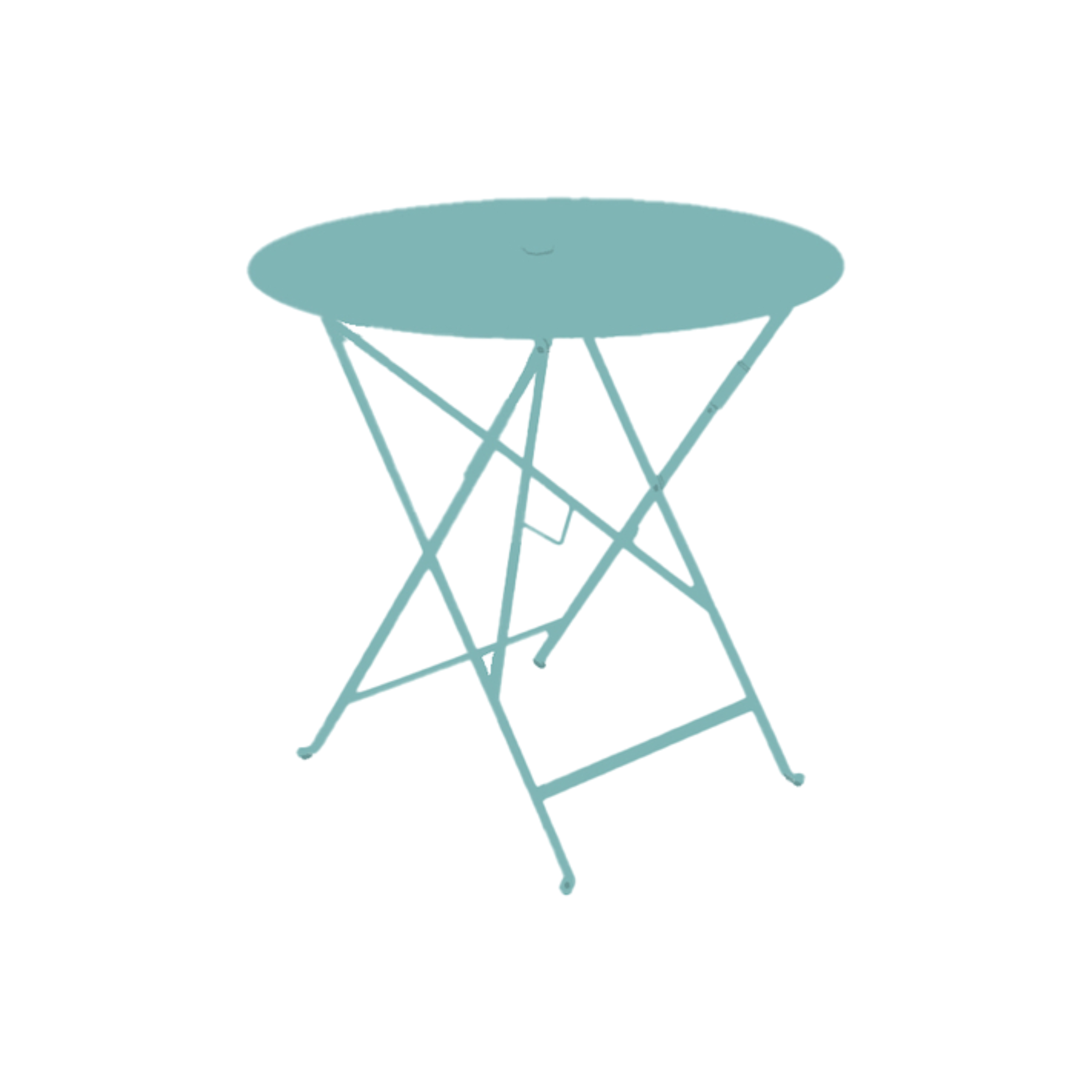 Bistro 24" Round Table in Saltwater - Sea Green Designs