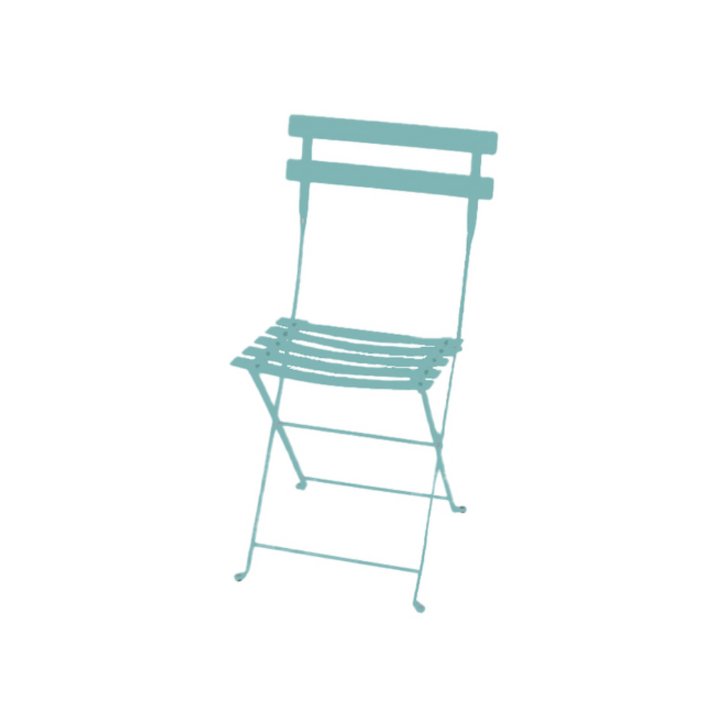 Metal Bistro Chair in Saltwater - Sea Green Designs