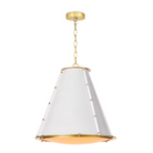 French Maid Chandelier-Small-White-Sea Green Designs