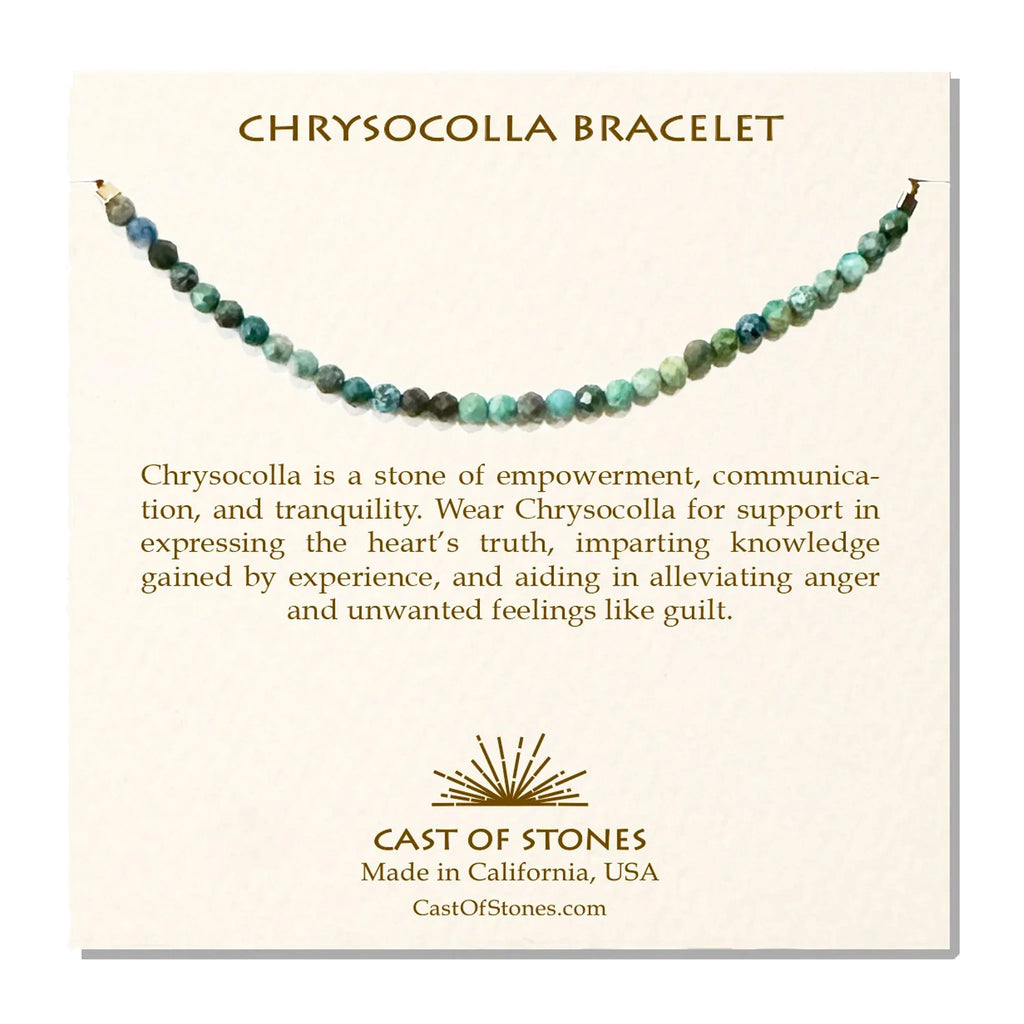 Chrysocolla Bracelet - Sea Green Designs