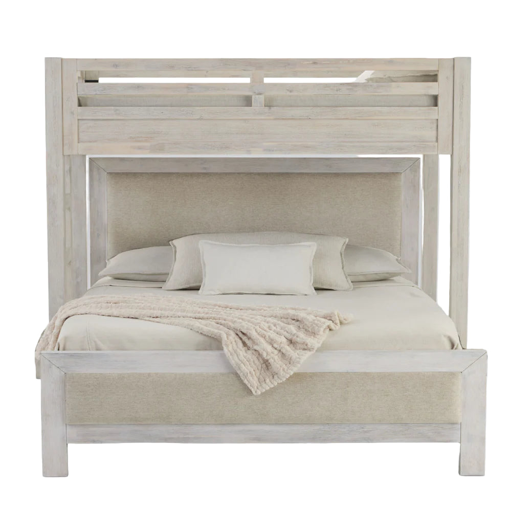 Hamilton Canopy Bed with Upholstered Platform Bed - Sea Green Designs