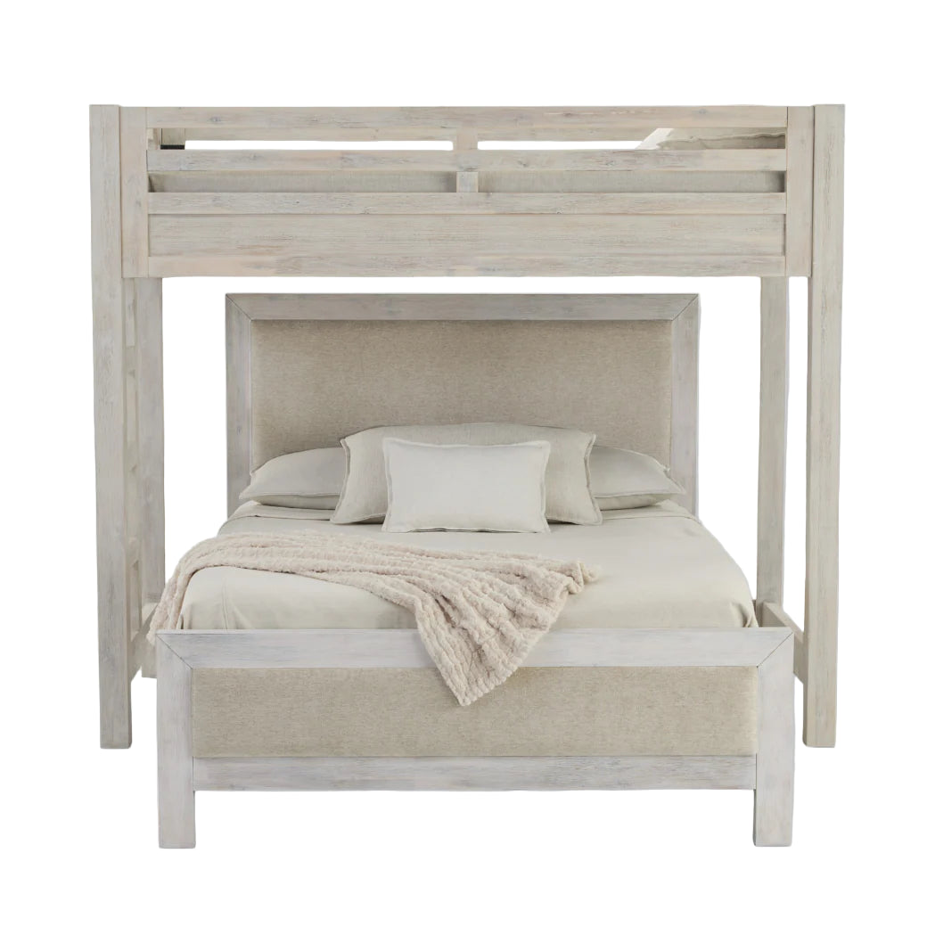 Hamilton Canopy Bed with Upholstered Platform Bed - Sea Green Designs