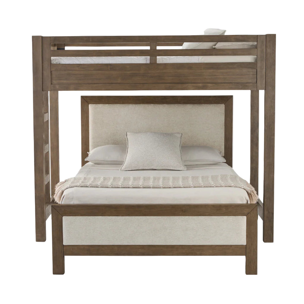 Hamilton Canopy Bed with Upholstered Platform Bed - Sea Green Designs