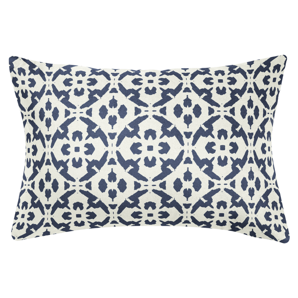 Porto Tiles Navy 14x20 Pillow - Sea Green Designs