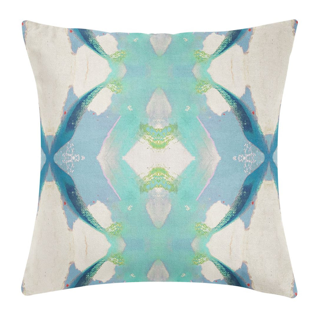 Jasmine Blue 22x22 Pillow - Sea Green Designs