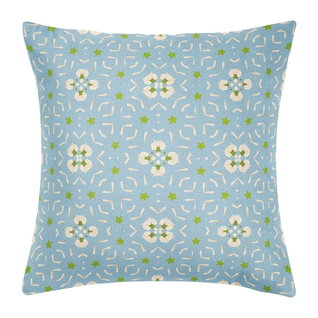 Dorset Garden Blue 22x22 Pillow - SEa Green Designs