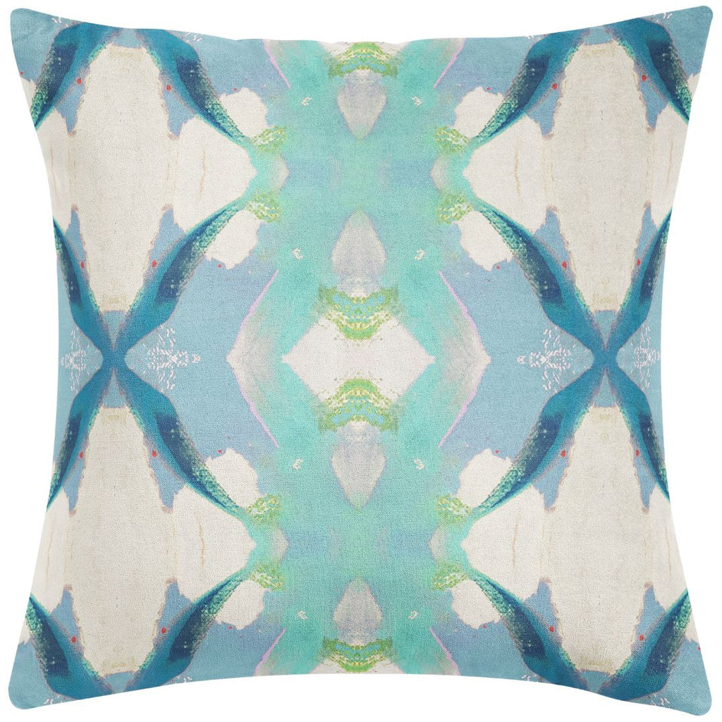 Jasmine Blue 26x26 Pillow - Sea Green Designs