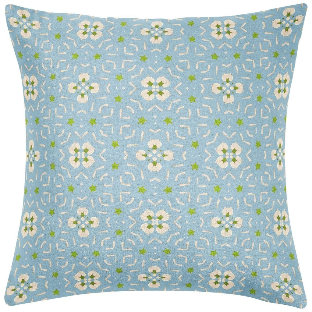 Dorset Garden Blue 26x26 Pillow - Sea Green Designs