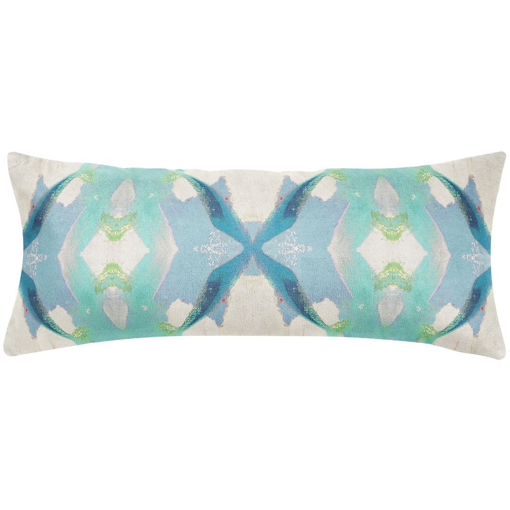 Jasmine Blue 14x36 Pillow - Sea Green Designs