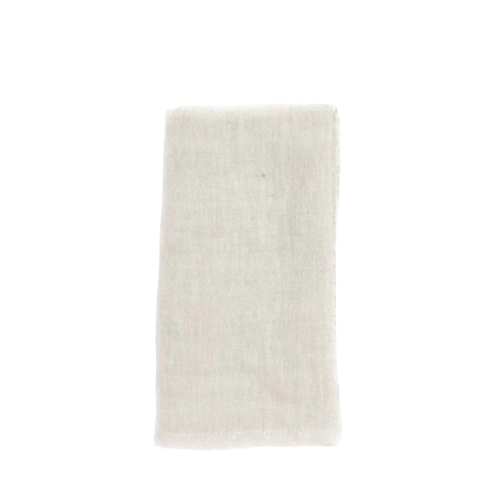 Stone Washed Linen Napkins in Natural, Set of 4 - Sea Green Designs