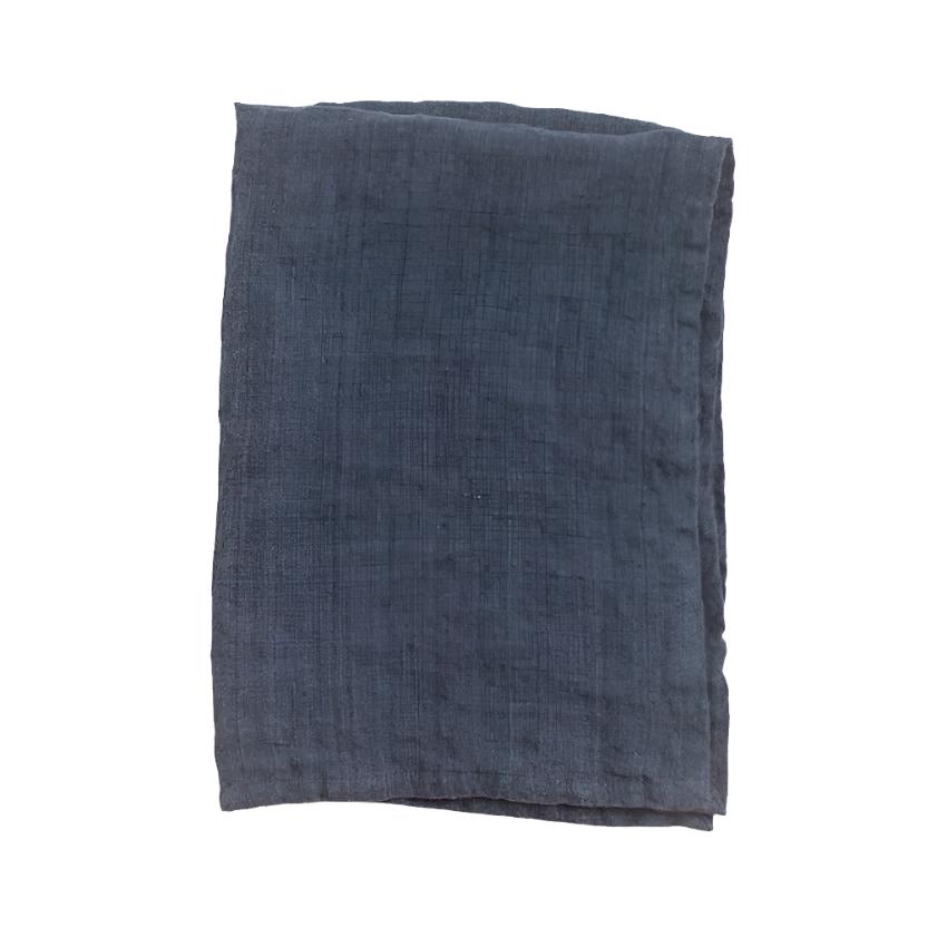 Stone Washed Linen Tea Towel in Navy - Sea Green Designs