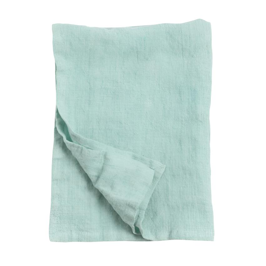 Stone Washed Linen Tea Towel in Ocean Spray - Sea Green Designs